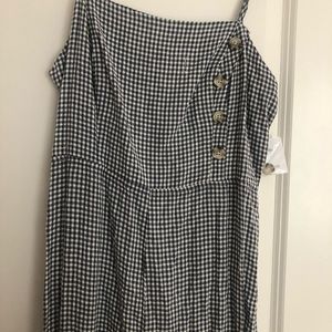 Urban Outfitters, Checkered, Buttoned Jumpsuit
